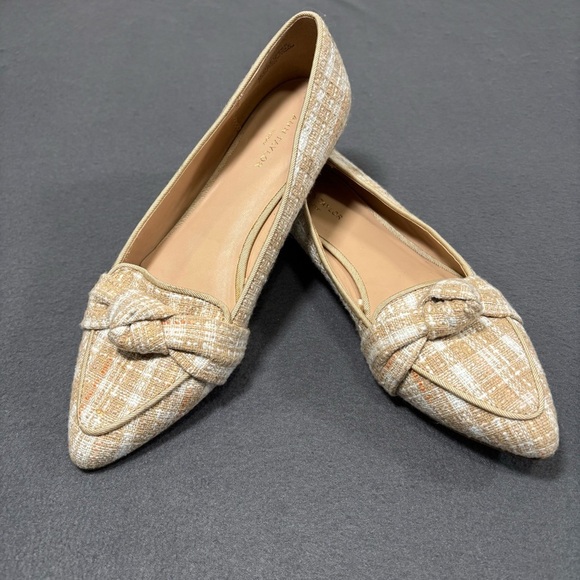 Ann Taylor Flats NWOT Size 7 beige plaid - Picture 5 of 5